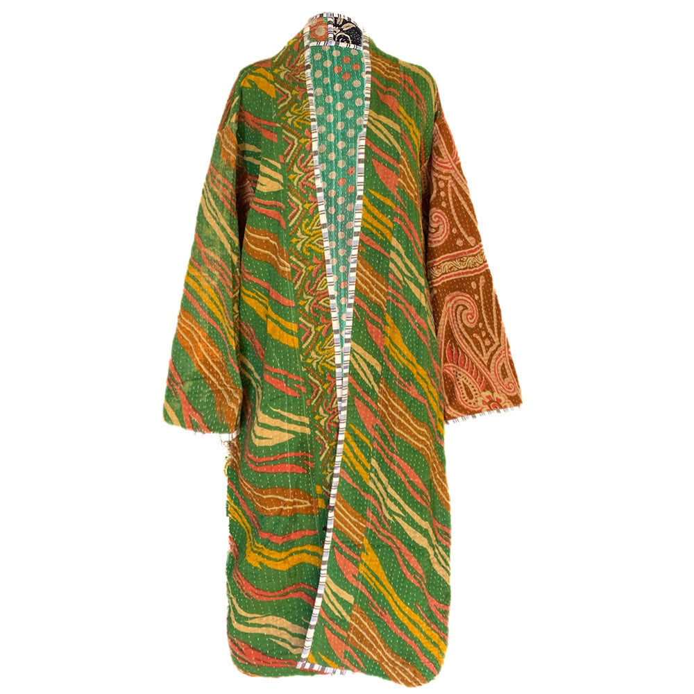 Kai cotton kantha coat One of a Kind