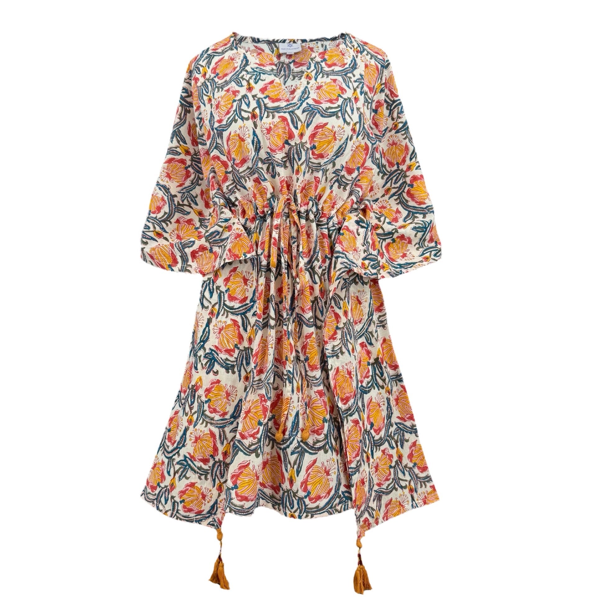 Angelina Floral Short Kaftan