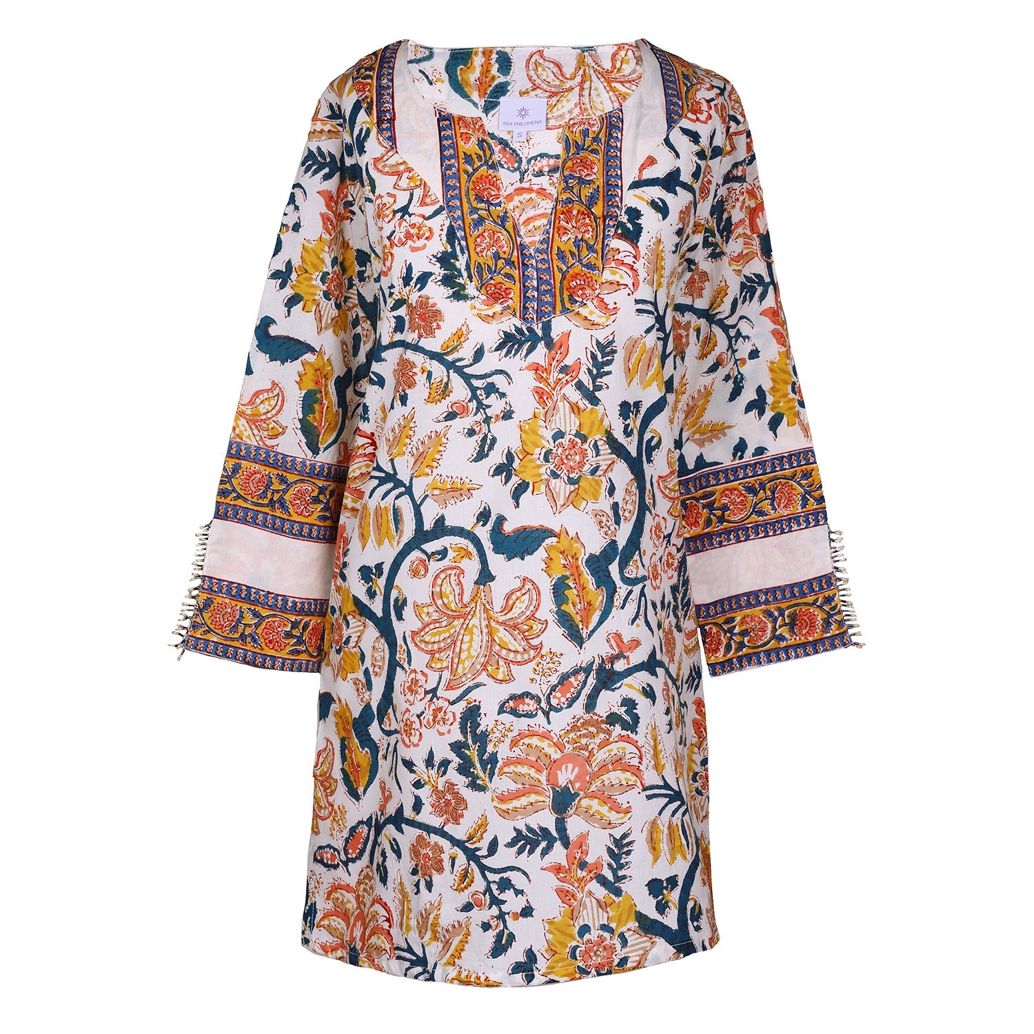 Angela Floral Cotton Tunic