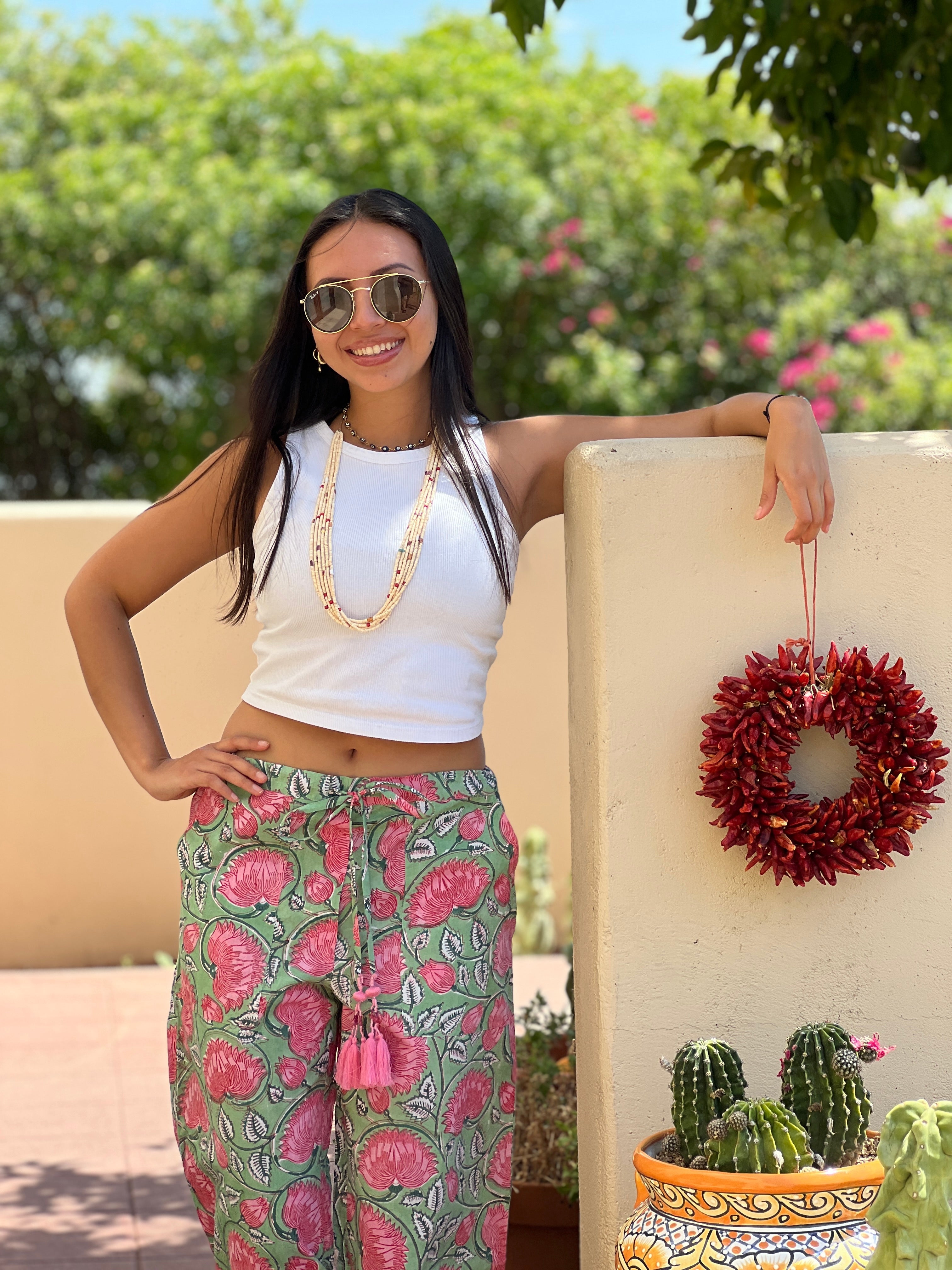 Francis Floral Cotton Lounge Pants