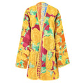 Peela Cotton Kantha Coat One of a Kind