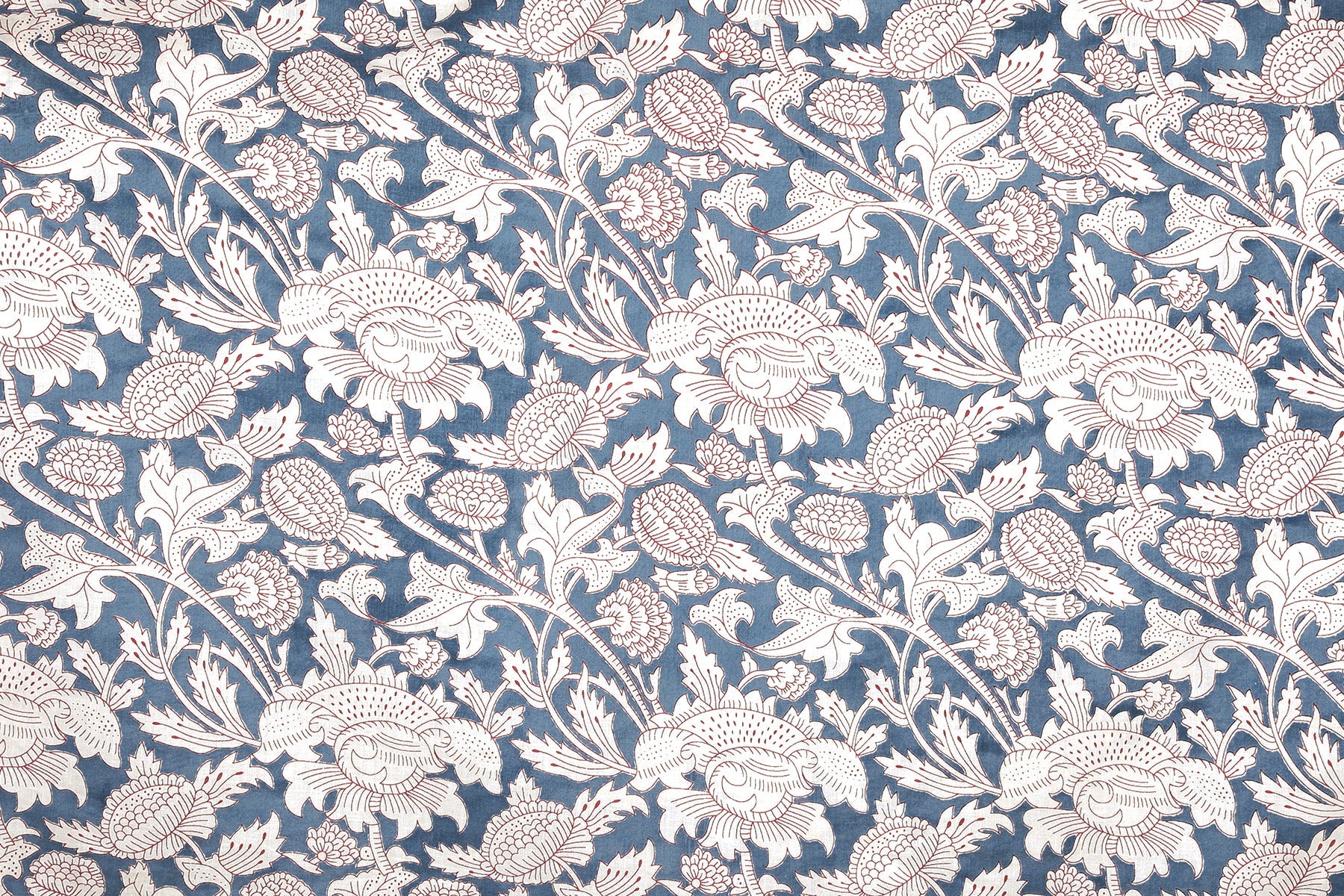 Laura Pewter Floral Cotton Lounge Pants Final Sale