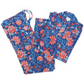 Bengaluru Blue Cotton Floral Pajamas