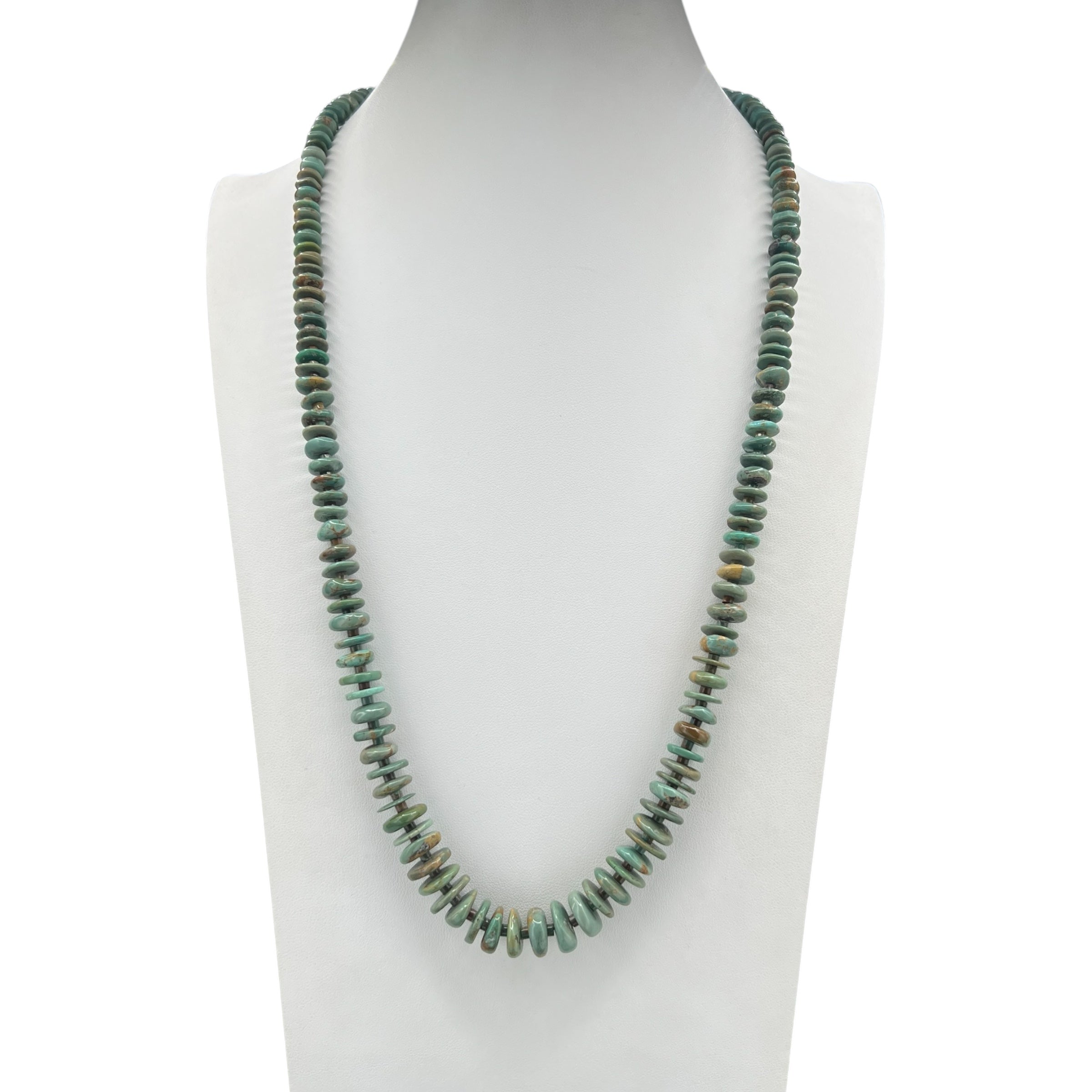 Rare Fox Green Turquoise Necklace Santo Domingo