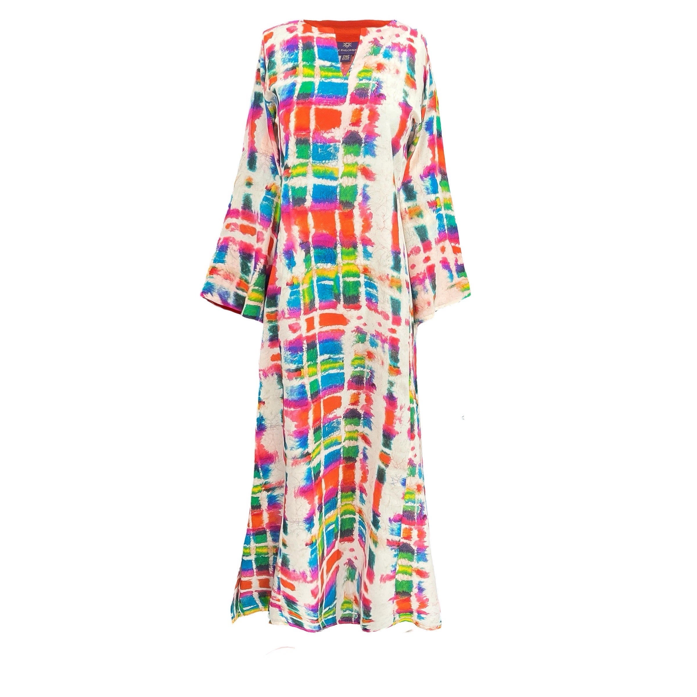 Allegria Italian Silk Long Tunic Dress